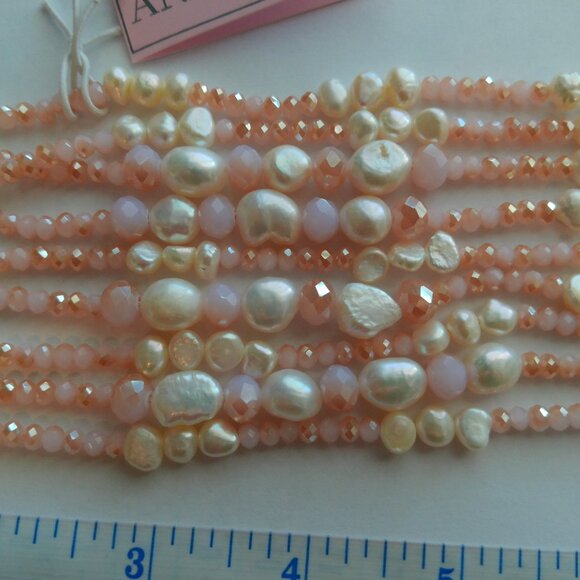 Ana Capri Freshwater Pearl Natural Stone Bracelet (351) - Picture 6 of 9